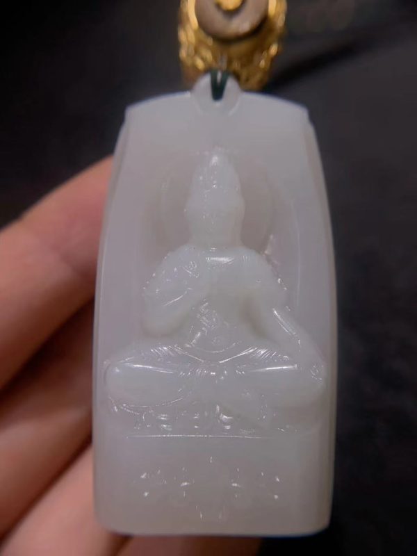 頂級和田山料超厚觀音牌：圖片 2