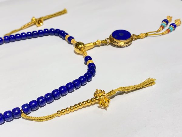 帝王藍青金路路通108佛珠：圖片 2