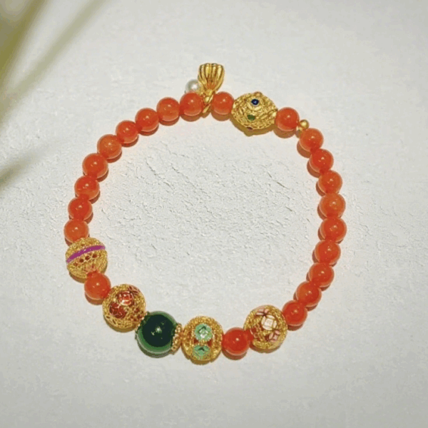 Bead Bracelet: Five-Color Auspicious Wealth D56
