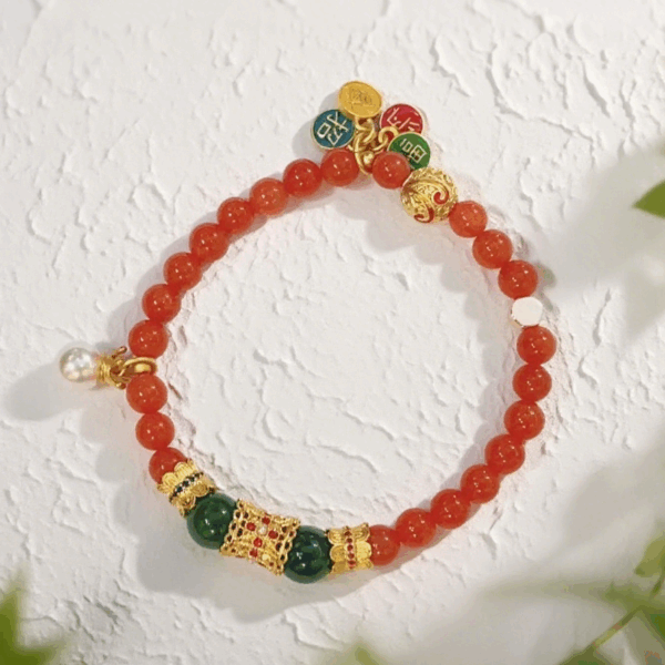 Bead Bracelet: Popular Peach Blossom D55