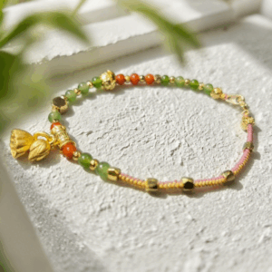 Bead Bracelet: Lotus of Good Fortune D22