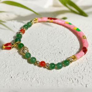 Bead Bracelet: Lucky Floral Crown D28