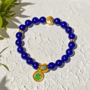Bead Bracelet: Golden Snake in Wild Dance, Surrounded by Wealth D89