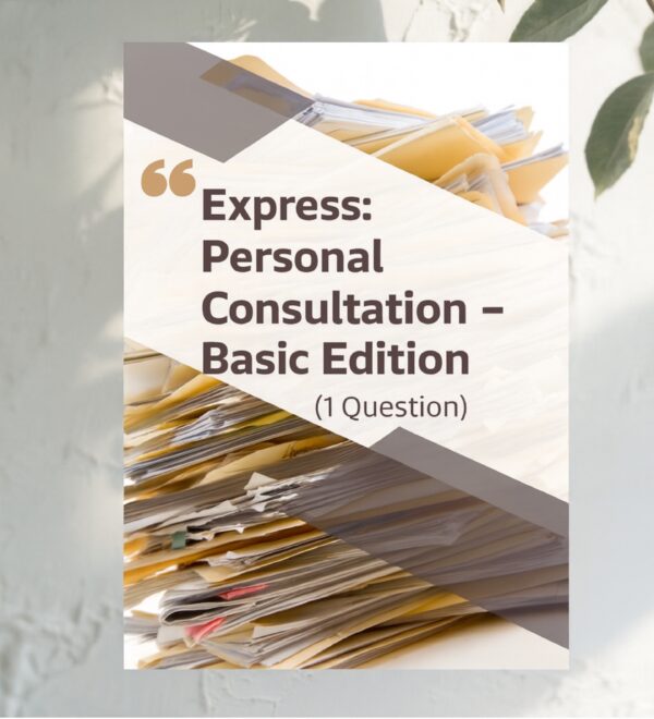 Express: Personal Consultation – Basic Edition (1 Question) D59AA