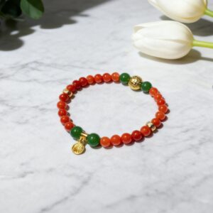 Red Glimmer – Starry Ring Bracelet D226